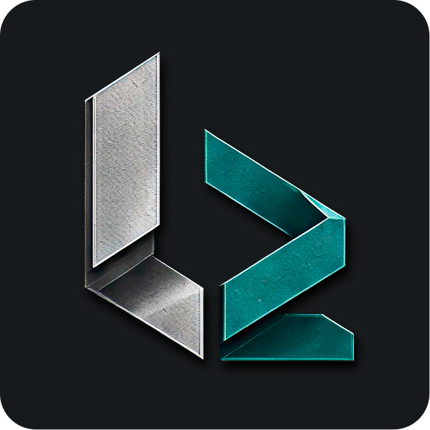 square logo example — L2B profile mark