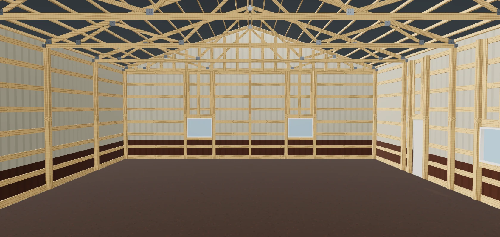 Inside the building, in the 3D designer